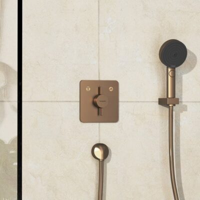 Hansgrohe DuoTurn Q eengreeps inbouw mengkraan voor bad & douche 2 verbruikers brons geborsteld 75414140 4