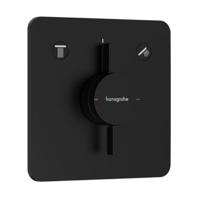 Hansgrohe DuoTurn Q eengreeps inbouw mengkraan voor bad & douche 2 verbruikers mat-zwart 75414670 6