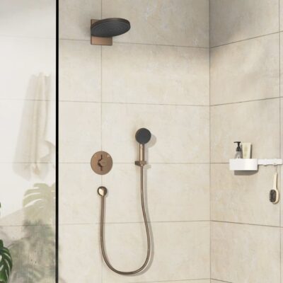 Hansgrohe DuoTurn S eengreeps inbouw mengkraan voor bad & douche 2 verbruikers brons geborsteld 75418140 5