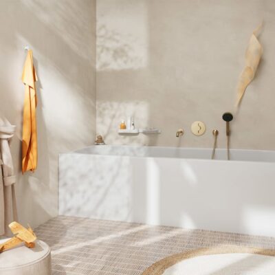 Hansgrohe DuoTurn S eengreeps inbouw mengkraan voor bad & douche 2 verbruikers brons geborsteld 75418140 6