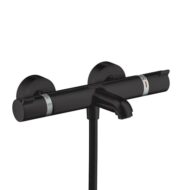 Hansgrohe Ecostat Comfort thermostatische opbouw badmengkraan met draaigreep zwart 13114670 Hansgrohe Ecostat Comfort thermostatische opbouw badmengkraan met draaigreep zwart 13114670