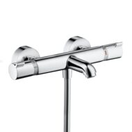 Hansgrohe Ecostat Comfort wandmontage thermostatische badmengkraan met knophendel chroom 13114000 Hansgrohe Ecostat Comfort wandmontage thermostatische badmengkraan met knophendel chroom 13114000