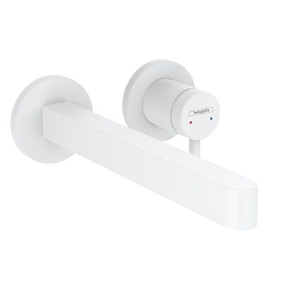 Hansgrohe Finoris eengreeps inbouw wastafelmengkraan met EcoSmart met altijd open afvoer mat-wit 76050700 4