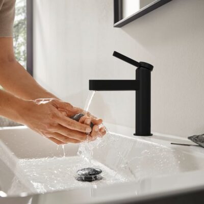 Hansgrohe Finoris wastafelkraan 100 met EcoSmart mat-zwart 76013670 5