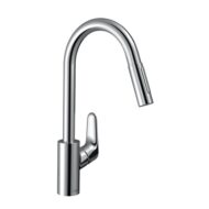 Hansgrohe Focus M41 Eco uittrekbare keukenmengkraan 2 straalsoorten chroom 73895000 Hansgrohe Focus M41 Eco uittrekbare keukenmengkraan 2 straalsoorten chroom 73895000