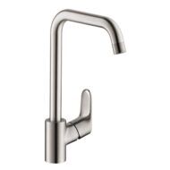 Hansgrohe Focus M41 keukenmengkraan 260 haaks draaibaar edelstaal finish 31820800 Hansgrohe Focus M41 keukenmengkraan 260 haaks draaibaar edelstaal finish 31820800