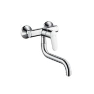 Hansgrohe Focus M41 keukenmengkraan wandmontage lage uitloop chroom 31825000