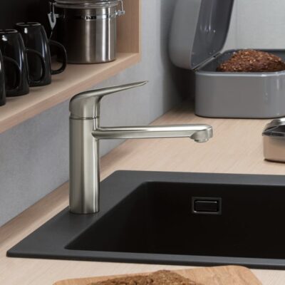 Hansgrohe Focus M42 eengreeps keukenmengkraan 1 straalsoort uitloop haaks draaibaar edelstaal finish 71806800 6 Hansgrohe Focus M42 eengreeps keukenmengkraan 1 straalsoort uitloop haaks draaibaar edelstaal finish 71806800 6