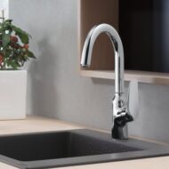 Hansgrohe Focus M42 eengreeps keukenmengkraan 1straal uitloop haaks draaibaar chroom 71802000 55 Hansgrohe Focus M42 eengreeps keukenmengkraan 1straal uitloop haaks draaibaar chroom 71802000 55