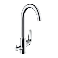 Hansgrohe Focus M42 keukenmengkraan 220 met apparaatafsluitventiel – haaks draaibaar chroom 71803000
