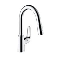 Hansgrohe Focus M42 keukenmengkraan uittrekbaar 2 straalsoorten chroom 71801000 Hansgrohe Focus M42 keukenmengkraan uittrekbaar 2 straalsoorten chroom 71801000