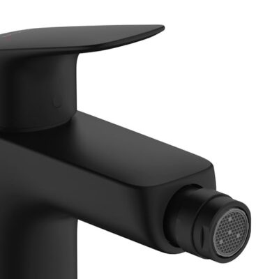 Hansgrohe Logis bidetkraan met trekstang-afvoergarnituur mat-zwart 71200670 4