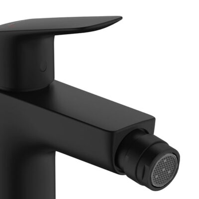 Hansgrohe Logis bidetkraan met trekstang-afvoergarnituur mat-zwart 71201670 4