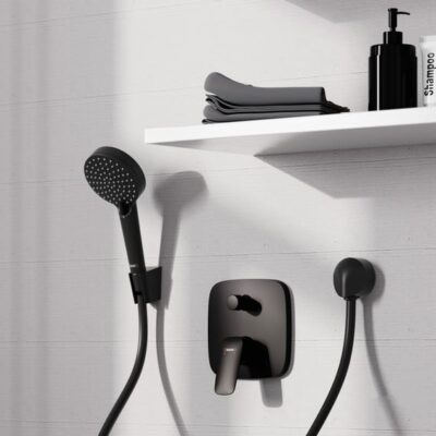 Hansgrohe Logis eengreeps inbouw mengkraan voor bad 2 verbruikers mat-zwart 71407670 4