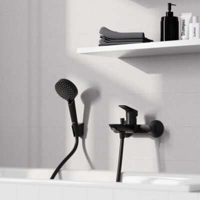 Hansgrohe Logis eengreeps opbouw badmengkraan 2 verbruikers mat-zwart 71400670 4