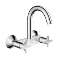 Hansgrohe Logis M32 wandmontage keukenmengkraan hoge uitloop chroom 71286000 3