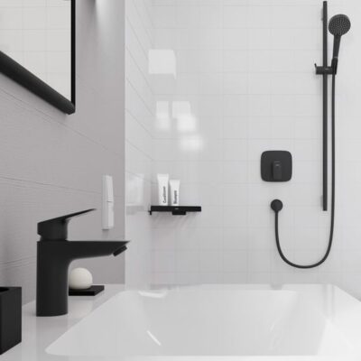 Hansgrohe Logis wastafelkraan 100 met EcoSmart mat-zwart 71101670 14 Hansgrohe Logis wastafelkraan 100 met EcoSmart mat-zwart 71101670 14