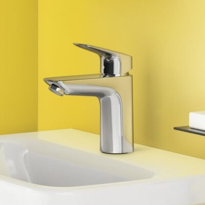 Hansgrohe Logis wastafelkraan 100 met EcoSmart met trekstang-afvoergarnituur chroom 71100000 4