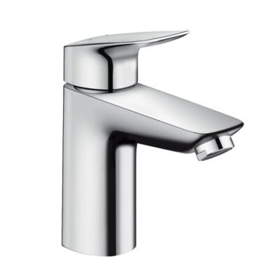 Hansgrohe Logis wastafelkraan 100 met EcoSmart met trekstang-afvoergarnituur chroom 71100000 5