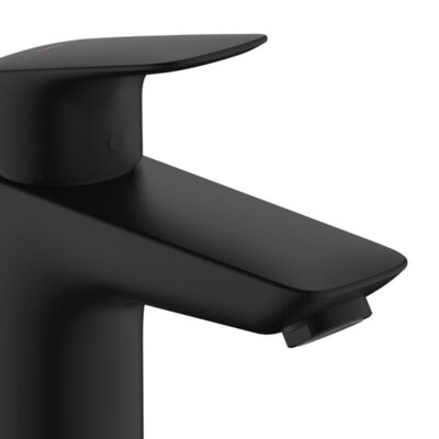 Hansgrohe Logis wastafelkraan 100 met EcoSmart met trekstang-afvoergarnituur mat-zwart 71171670 8