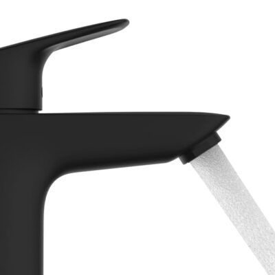 Hansgrohe Logis wastafelkraan 100 met EcoSmart met trekstang-afvoergarnituur mat-zwart 71171670 9