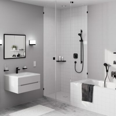 Hansgrohe Logis wastafelkraan 100 met EcoSmart met trekstang-afvoergarnituur mat-zwart 71171670 6