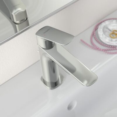 Hansgrohe Logis wastafelkraan 110 met EcoSmart met trekstang-afvoergarnituur chroom 71251000 10 Hansgrohe Logis wastafelkraan 110 met EcoSmart met trekstang-afvoergarnituur chroom 71251000 10