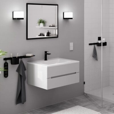 Hansgrohe Logis wastafelkraan 110 met EcoSmart met trekstang-afvoergarnituur mat-zwart 71251670 5