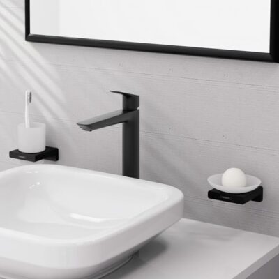 Hansgrohe Logis wastafelkraan 240 met verhoogde kraanlichaam met EcoSmart mat-zwart 71258670 4