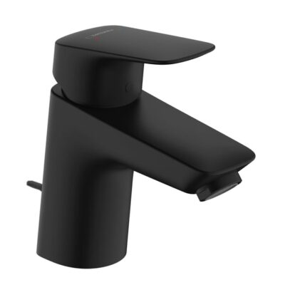 Hansgrohe Logis wastafelkraan 70 met EcoSmart met trekstang-afvoergarnituur mat-zwart 71070670 10 Hansgrohe Logis wastafelkraan 70 met EcoSmart met trekstang-afvoergarnituur mat-zwart 71070670 10