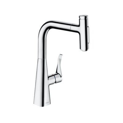 Hansgrohe Metris Select M71 keukenmengkraan uittrekbaar 2 straalsoorten chroom 73817000 10
