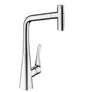 Hansgrohe Metris Select M71 keukenmengkraan uittrekbaar 2 straalsoorten chroom 73820000