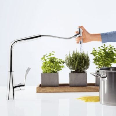 Hansgrohe Metris Select M71 keukenmengkraan uittrekbaar sproeier 2 straalsoorten chroom 73816000 5