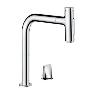 Hansgrohe Metris Select M71 keukenmengkraan uittrekbaar sproeier 2straal sBox chroom 73818000 10
