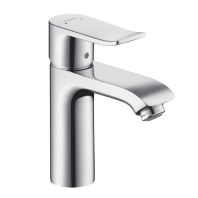Hansgrohe Metris wastafelkraan 110 met EcoSmart met trekstang-afvoergarnituur chroom 31080000 6