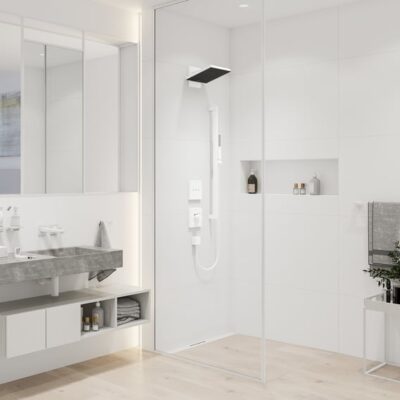 Hansgrohe Pulsify regendouchekopset 2 straalsoorten 260 x 260 mm mat-wit 24351700 11 Hansgrohe Pulsify regendouchekopset 2 straalsoorten 260 x 260 mm mat-wit 24351700 11