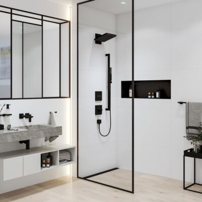 Hansgrohe Pulsify regendouchekopset 2 straalsoorten 260 x 260 mm mat-zwart 24351670 11 Hansgrohe Pulsify regendouchekopset 2 straalsoorten 260 x 260 mm mat-zwart 24351670 11