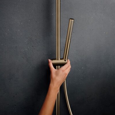 Hansgrohe Pulsify S Puro thermostatische opbouw regendoucheset met EcoSmart Ø260 mm brons geborsteld 24223140 6