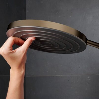 Hansgrohe Pulsify S Puro thermostatische opbouw regendoucheset met EcoSmart Ø260 mm brons geborsteld 24237140 7