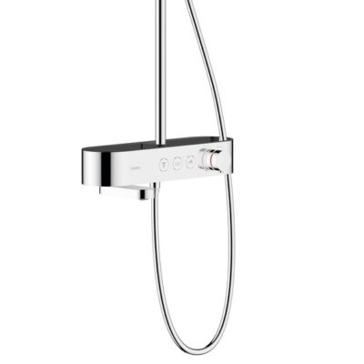 Hansgrohe Pulsify S thermostatische opbouw regendoucheset met baduitloop Ø260 mm chroom 24230000 6