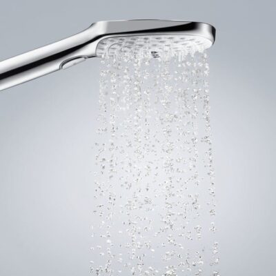 Hansgrohe Raindance Select E glijstangset met garnituur 3 straalsoorten 1008 mm chroom wit 26623400 6