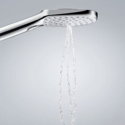 Hansgrohe Raindance Select E glijstangset met garnituur 3 straalsoorten 718 mm chroom wit 26620400 7