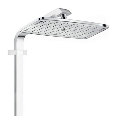Hansgrohe Raindance Select E thermostatische opbouw regendoucheset 360 x 190 mm chroom wit 27288400 4