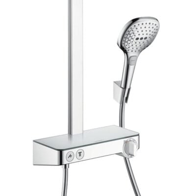 Hansgrohe Raindance Select E thermostatische opbouw regendoucheset 300 x 160 mm chroom 27126000 5