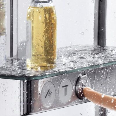 Hansgrohe Raindance Select E thermostatische opbouw regendoucheset 318 x 190 mm chroom 27127000 4