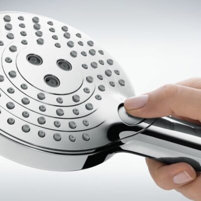 Hansgrohe Raindance Select S 120 eengreeps handdouche chroom met witte onderdelen 26530400 9