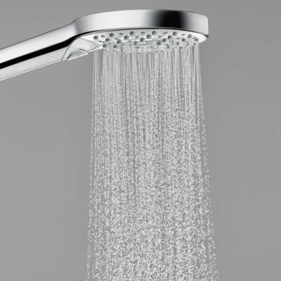 Hansgrohe Raindance Select S handdoucheset zonder stang 3 straalsoorten chroom 27668000 12 Hansgrohe Raindance Select S handdoucheset zonder stang 3 straalsoorten chroom 27668000 12