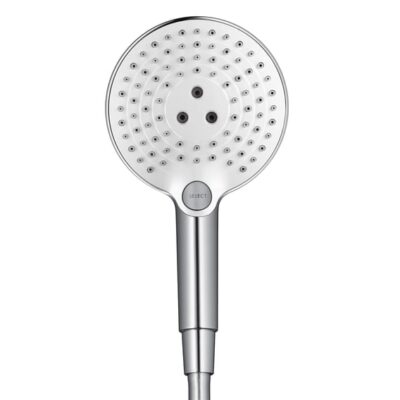 Hansgrohe Raindance Select S handdoucheset zonder stang 3 straalsoorten chroom wit 26721400 18 Hansgrohe Raindance Select S handdoucheset zonder stang 3 straalsoorten chroom wit 26721400 18