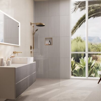 Hansgrohe Rainfinity glijstangset met garnituur 3 straalsoorten 1008 mm brons geborsteld 28744140 6