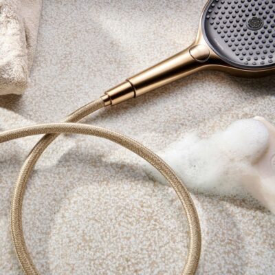 Hansgrohe Rainfinity glijstangset met garnituur 3 straalsoorten 720 mm brons geborsteld 28746140 4